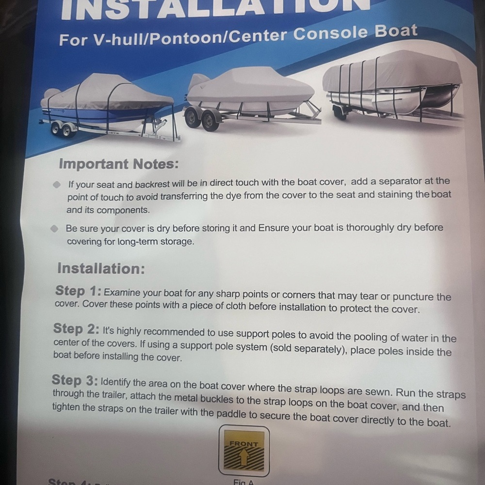 Boat Cover Installation Guide